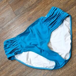 Cinched blue 🖖 Vicky Moreinis 🖖 bathing suit bottoms